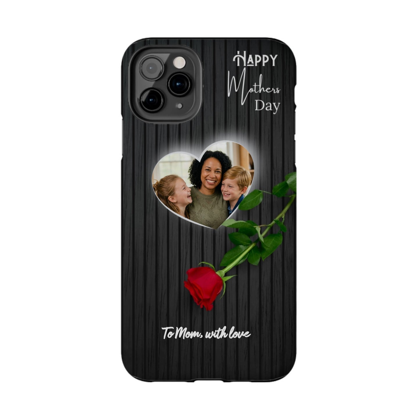 Happy Mother's Day (Black&White) - Personalized Tough Phone Cases