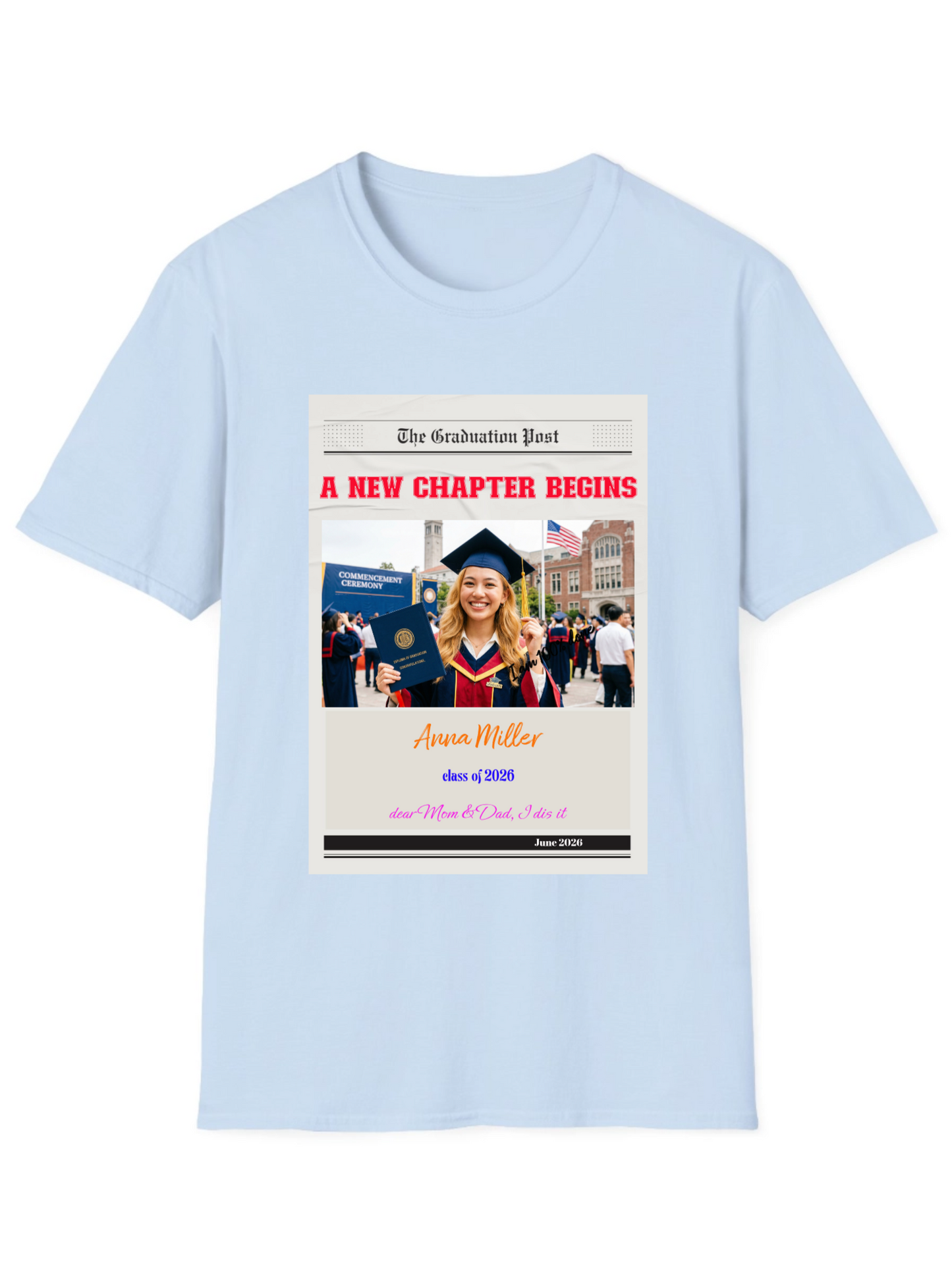 "A New Chapter Begins" Personalized Graduation