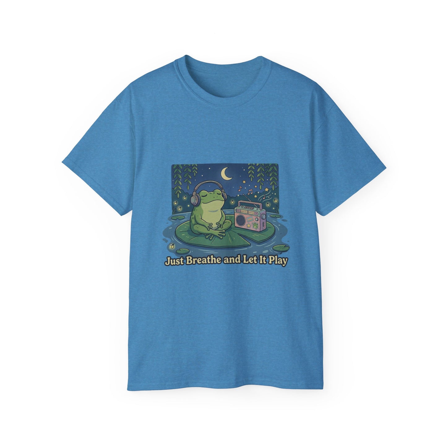 The frog is listening to music  T-shirt