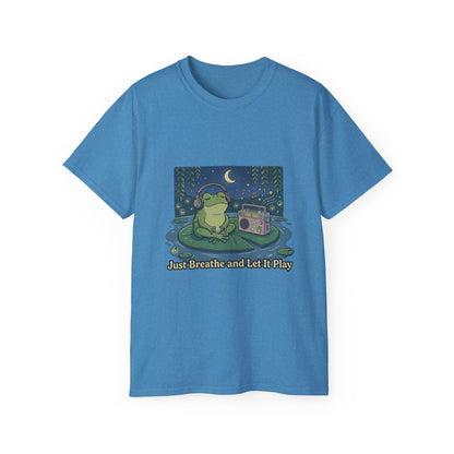 The frog is listening to music  T-shirt