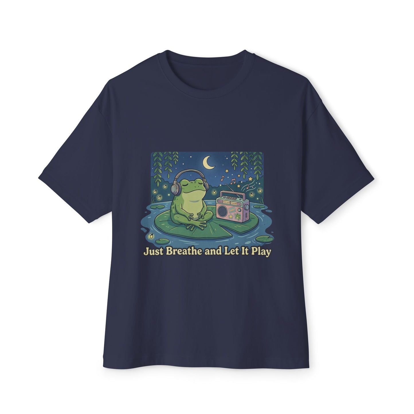 The frog is listening to music  T-shirt