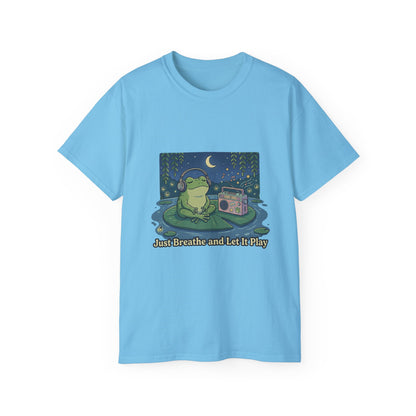 The frog is listening to music  T-shirt