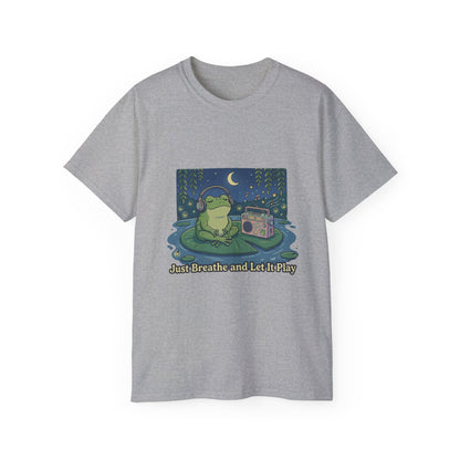 The frog is listening to music  T-shirt