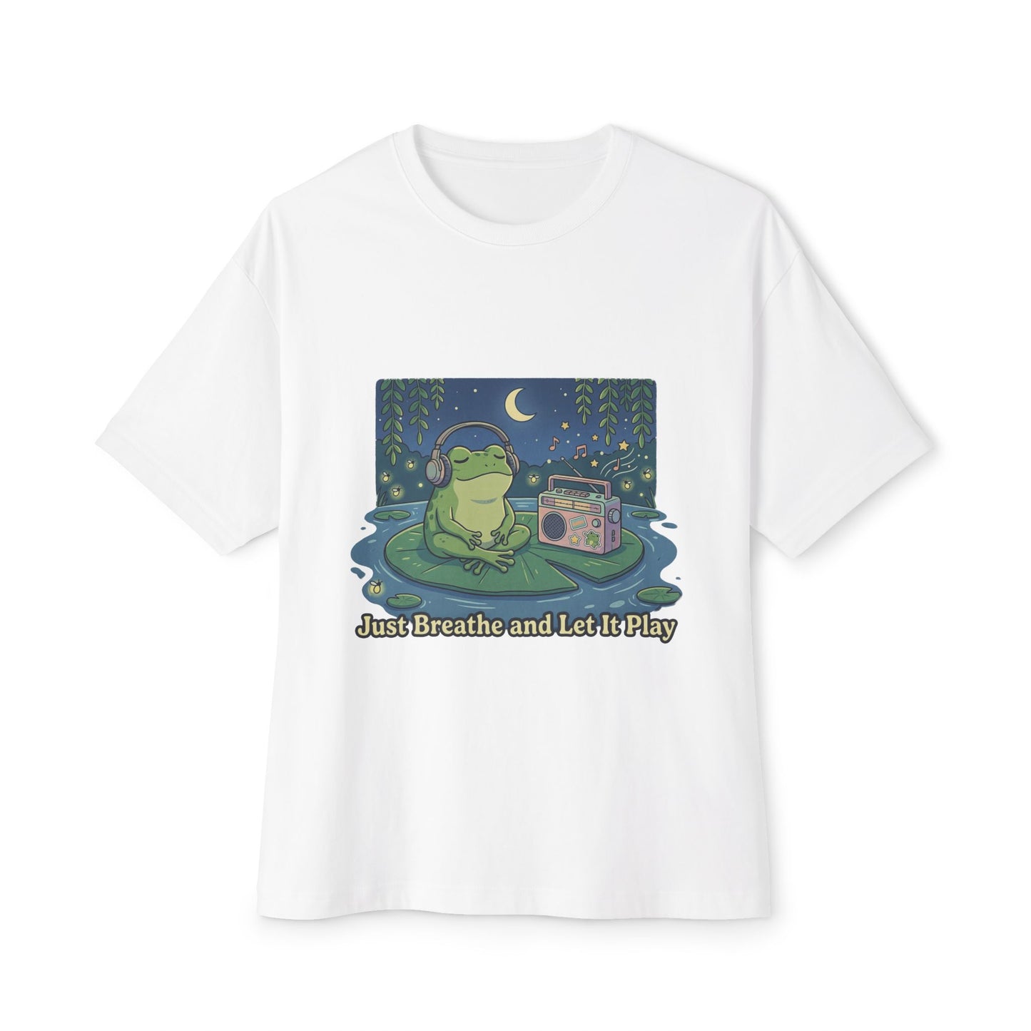 The frog is listening to music  T-shirt