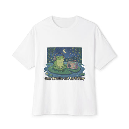The frog is listening to music  T-shirt