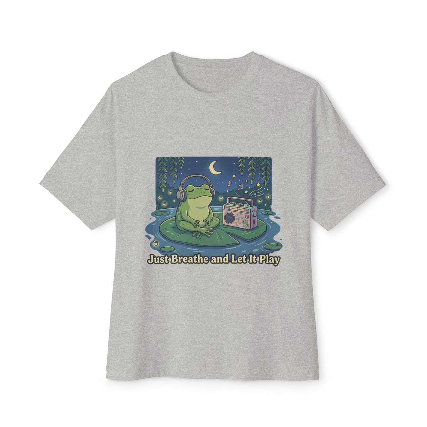 The frog is listening to music  T-shirt