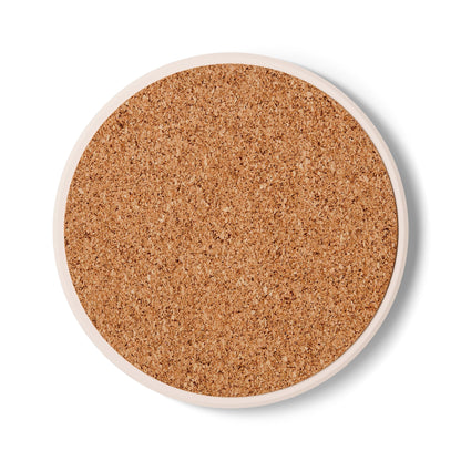 Dolphin Euphoria Ceramic Coaster — 'Euphoria Is The Only Frequency' Music Lover Coaster