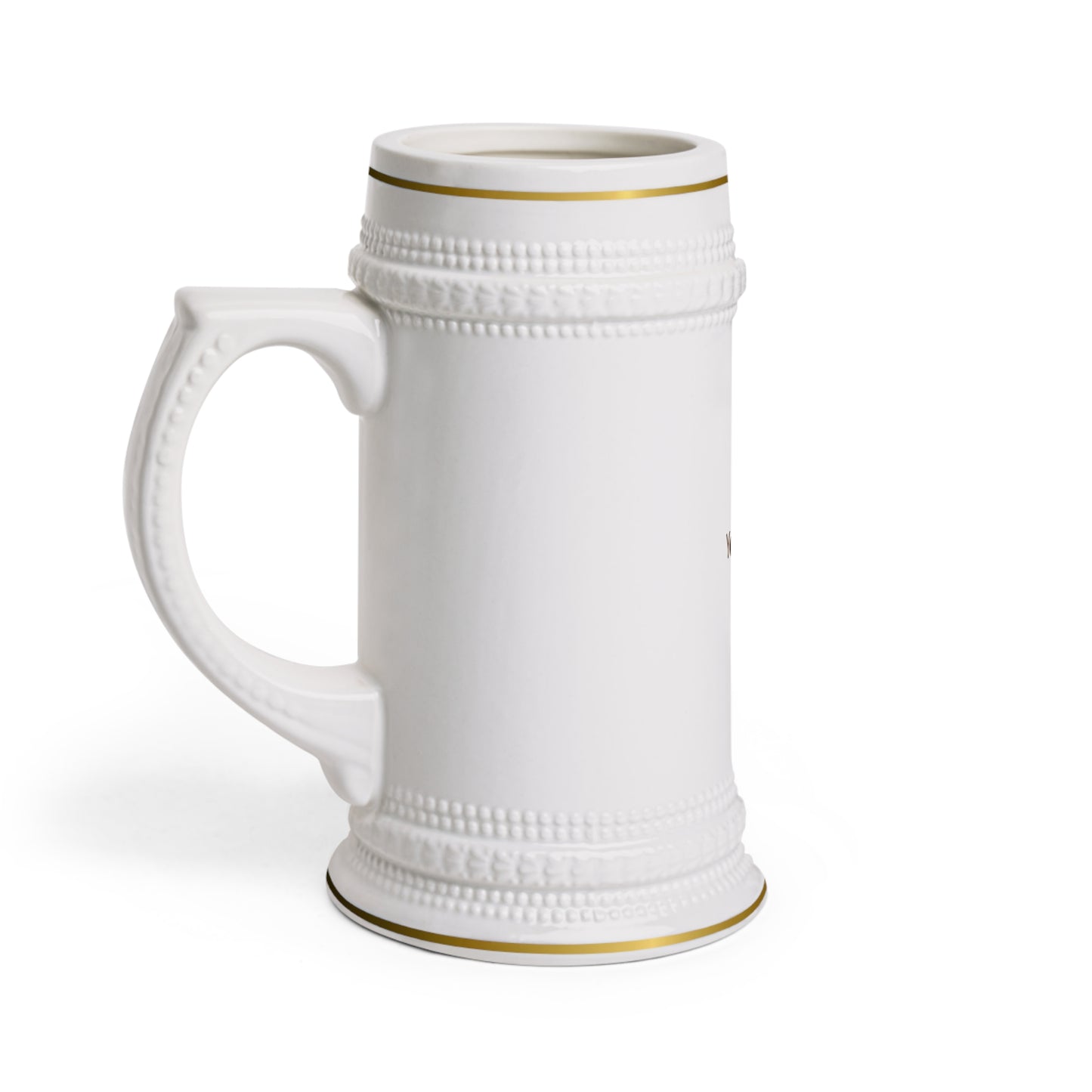 Personalized Ceramic Beer Stein Mug — Custom Photo Beer Stein for Groomsmen, Father’s Day & Oktoberfest