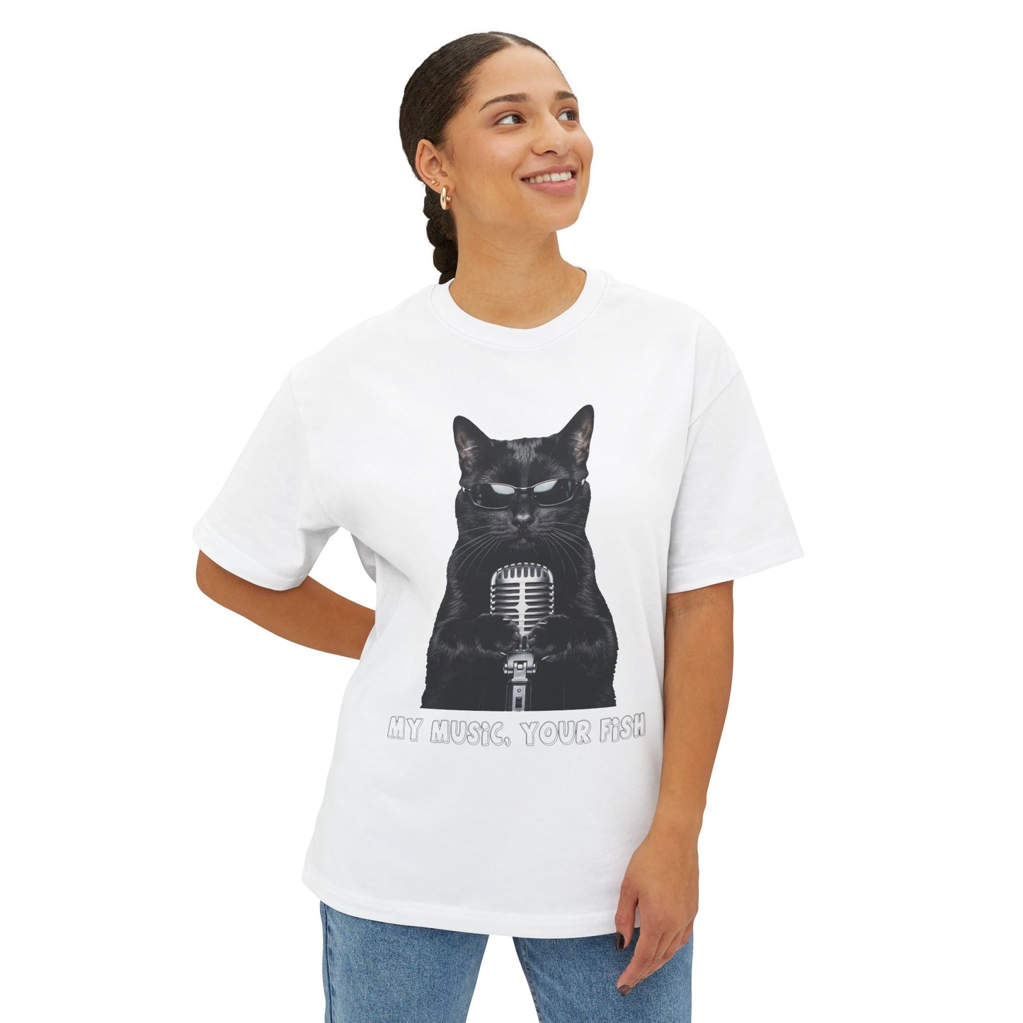 "My music, your fish" T-shirt