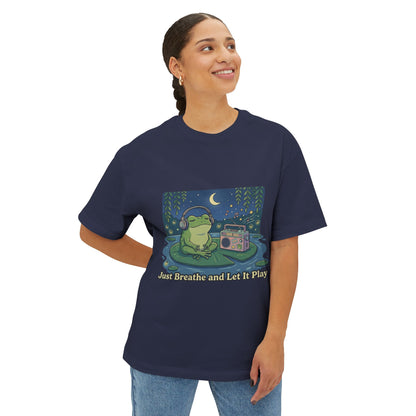 The frog is listening to music  T-shirt