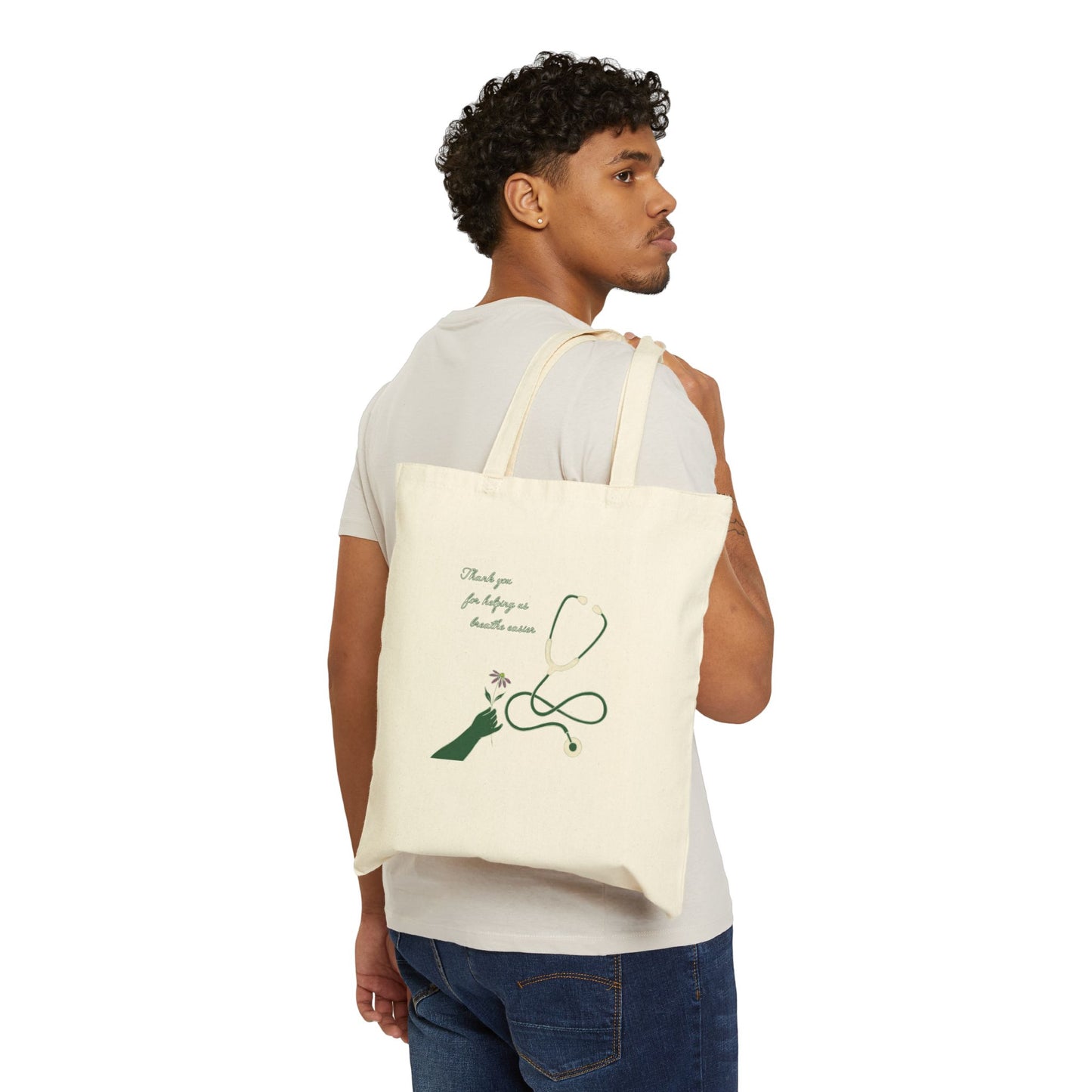 Design-Love Cotton Canvas Tote Bag