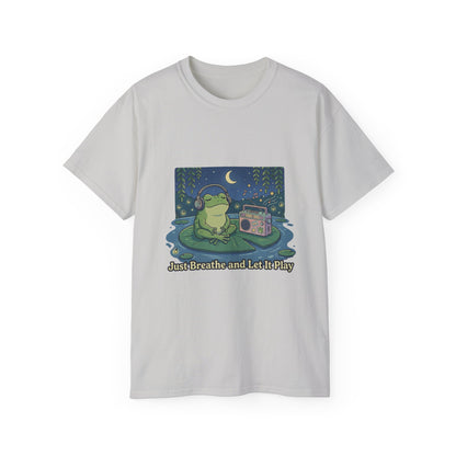 The frog is listening to music  T-shirt