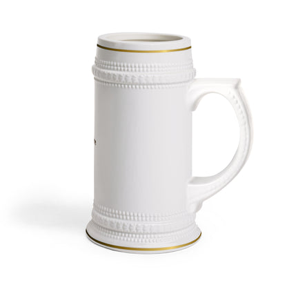 Personalized Ceramic Beer Stein Mug — Custom Photo Beer Stein for Groomsmen, Father’s Day & Oktoberfest