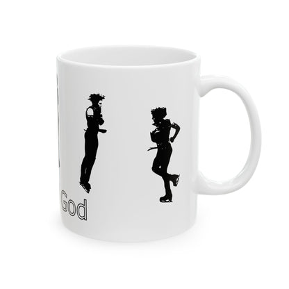 Ceramic Mug – "Quad God" 11oz/15oz