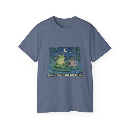 The frog is listening to music  T-shirt