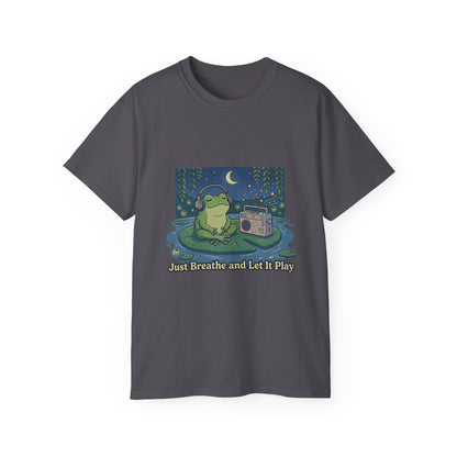 The frog is listening to music  T-shirt