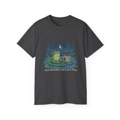The frog is listening to music  T-shirt