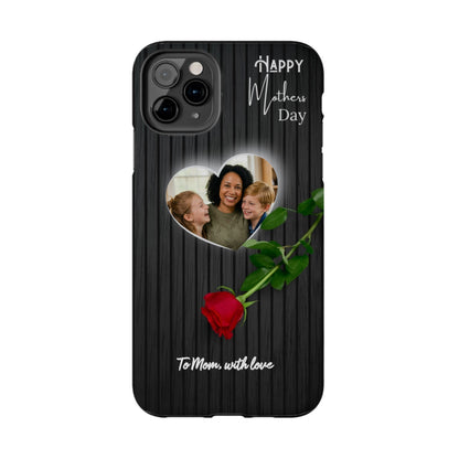 Happy Mother's Day (Black&White) - Personalized Tough Phone Cases